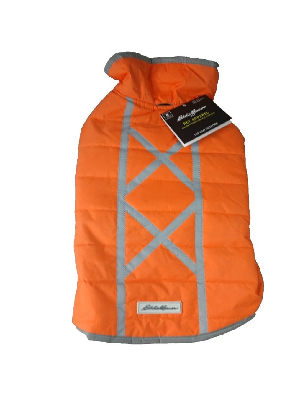 Eddie Bauer Orange Reflective Dog Jacket Medium
